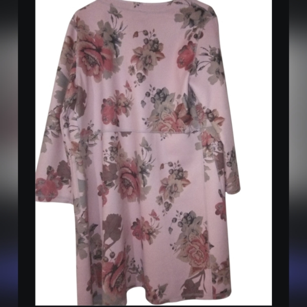 Floral Patterned Open Front Jacket - Picture 4 of 10